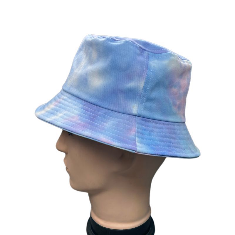 49-color printed tie-dyed fisherman's hat, outdoor et hat, graffiti double-sided basin hat