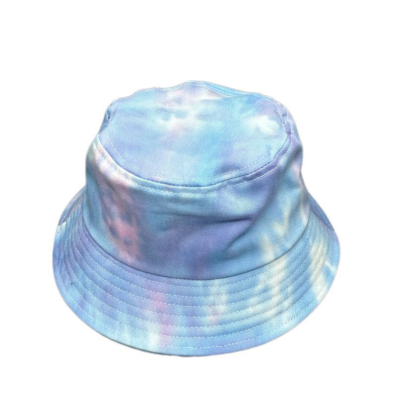 49-color printed tie-dyed fisherman's hat, outdoor et hat, graffiti double-sided basin hat